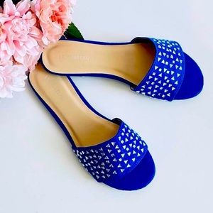 Le Chateau Bedazzled Slippers